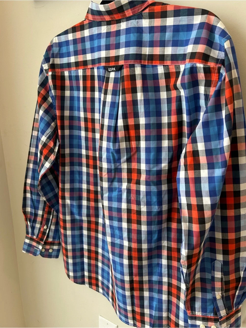 US Polo Assn Plaid Button Down Shirt Preppy Coastal Dadcore Men’s Large - Picture 10 of 14